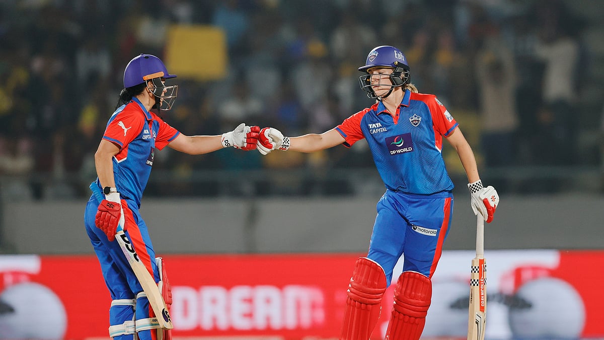 X/ @wplt20 : DC batters celebrate victory against UPW in WPL 2025 Match 6.