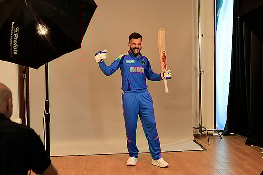 Virat Kohli Looks Stunning Indian Team's Photoshoot Ahead Of Champions Trophy