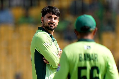 Champions Trophy 2025 Match 1, PAK vs NZ: Pakistan's Abrar Ahmed celebrates after taking the wicket of New Zealand's Devon Conway