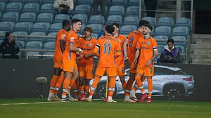 Photo: X | FC Porto : Porto FC players during a match.