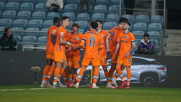 Porto FC players during a match. - Photo: X | FC Porto