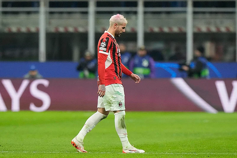 Italy Soccer Champions League playoff second leg AC Milan Vs Feyenoord: Theo Hernandez