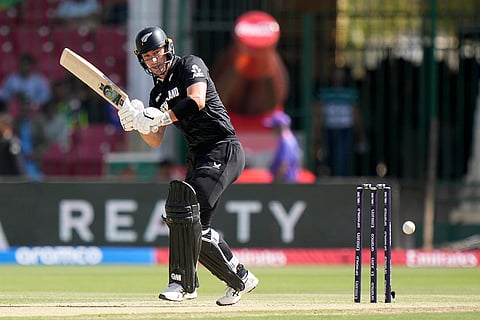 Champions Trophy 2025 Match 1, PAK vs NZ: New Zealand's Will Young plays a shot