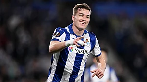 Luka Sucic celebrates