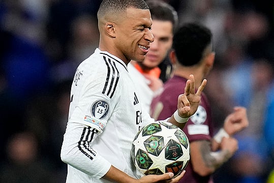 UEFA Champions League 2024-25: Kylian Mbappe Scores Hat-Trick In Real Madrid's Win Over Manchester City - In Pics