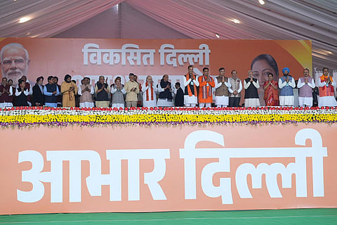 Delhi govt. swearing-in ceremony: Delhi government swearing-in ceremony