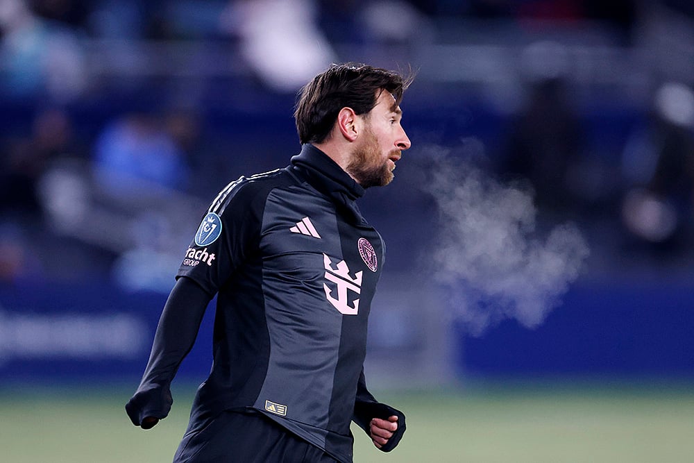 | Photo: AP/Colin E. Braley : CONCACAF Champions Cup: Inter Miami forward Lionel Messi 