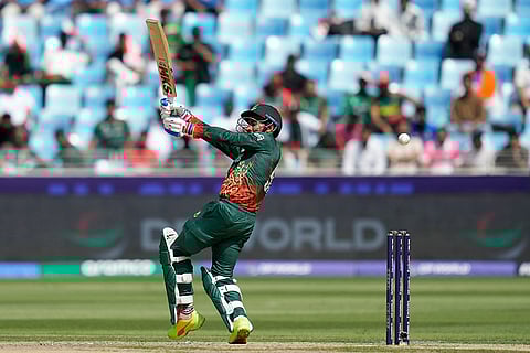 Champions Trophy 2025 Match 2, IND vs BAN: Bangladesh's Mehidy Hasan Miraz bats