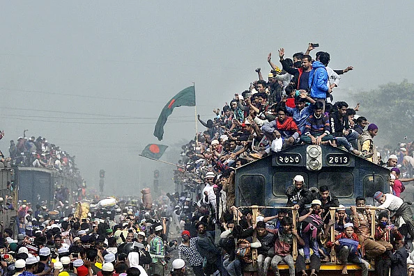Second phase of Bishwa Ijtema at Tongi, on the outskirts of Dhaka, Bangladesh.