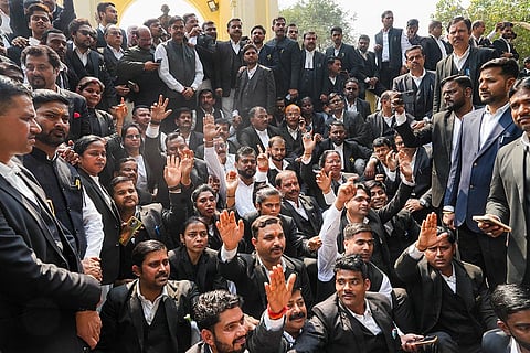 Protest on Advocates (Amendment) Bill