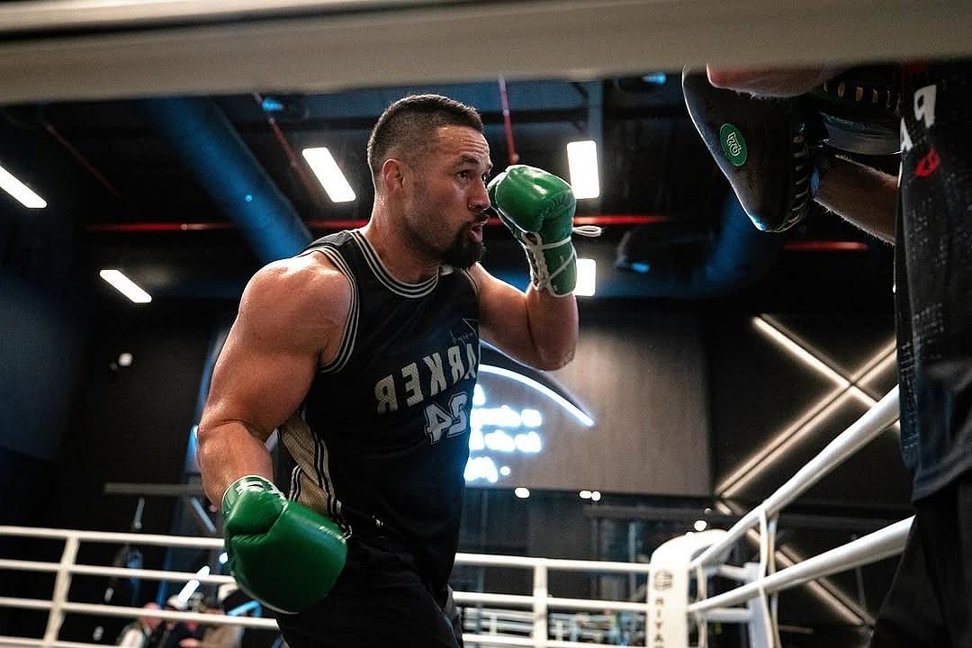 Instagram/ @joeboxerparker : Joseph Parker during training session.