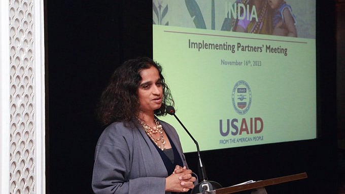 X/@indiatv :  Veena Reddy, former India director for the USAID 