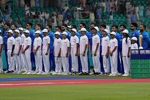 Champions Trophy 2025 Match 3, AFG vs RSA: Afghanistan players stand for their national anthem