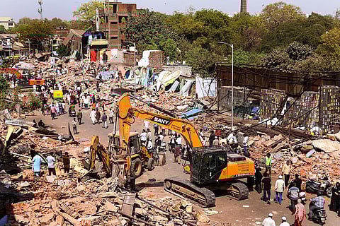 AMC's anti-enroachment drive in Ahmedabad