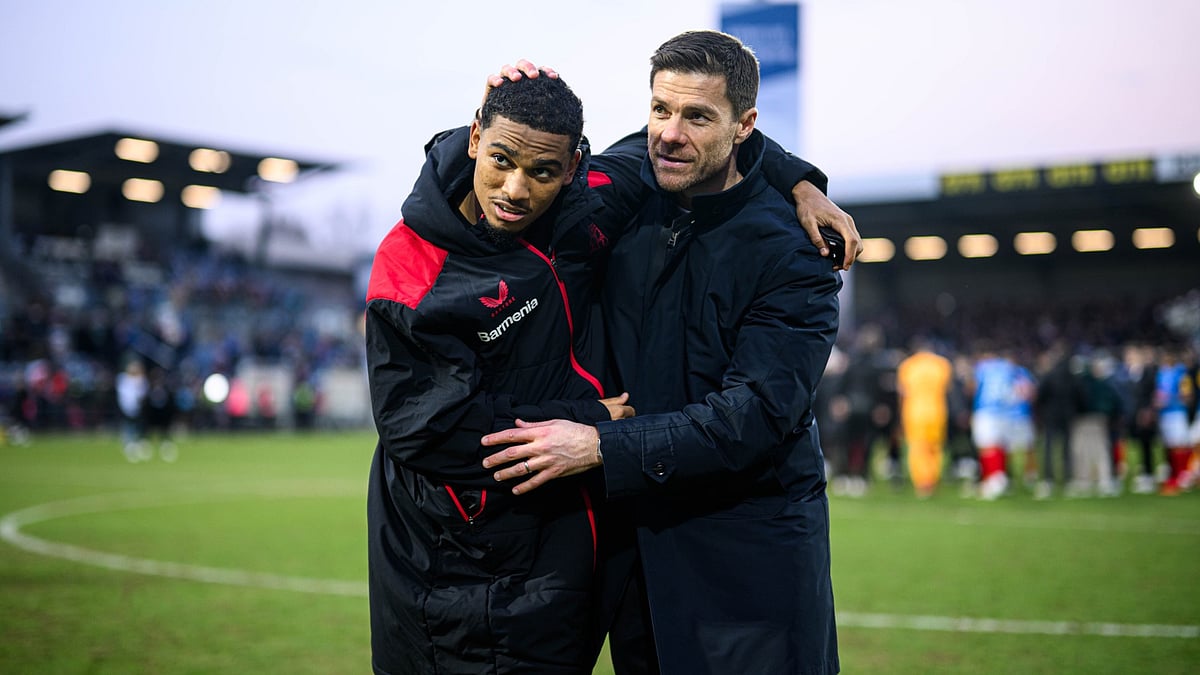 Bayer Leverkusen coach Xabi Alonso.