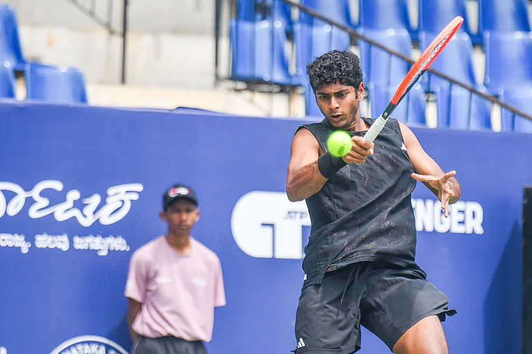Aryan Shah at the Bengaluru Open 2025. - X | Bengaluru Open
