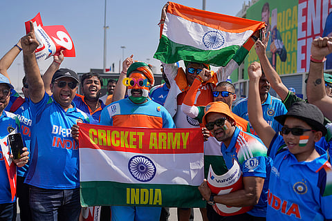 ICC Champions Trophy, IND vs PAK: Indian fans cheer as they arrive at Dubai International Cricket Stadium