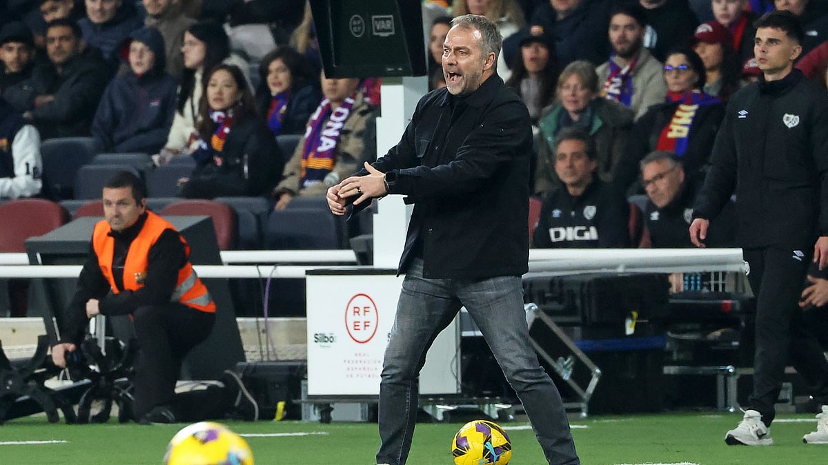 Barcelona head coach Hansi Flick