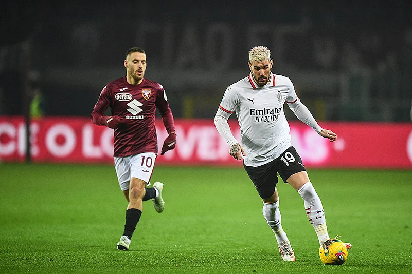 Italian Soccer Serie A 2024-25 Torino vs AC Milan: Theo Hernandez