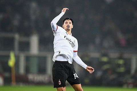 Serie A, Torino vs AC Milan: AC Milan's Tijjani Reijnders celebrates after scoring
