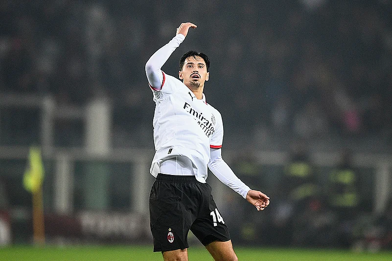 Italian Soccer Serie A 2024-25 Torino vs AC Milan: Tijjani Reijnders