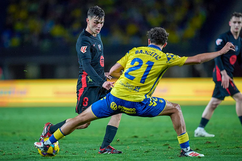 Spain soccer La Liga 2024-25 Las Palmas Vs FC Barcelona football: Pedri