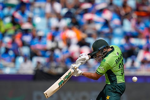 ICC Champions Trophy, IND vs PAK: Pakistan's Babar Azam plays a shot