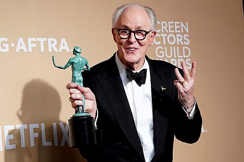 SAG Awards 2025: John Lithgow poses with the award