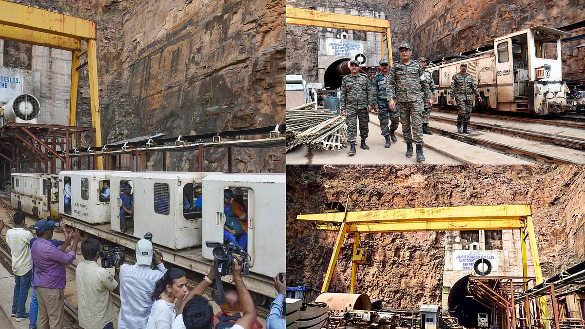 Telangana SLBC Tunnel Collapse: Rescue Efforts Continue As 8 Workers Remain Trapped - | Photo: PTI
