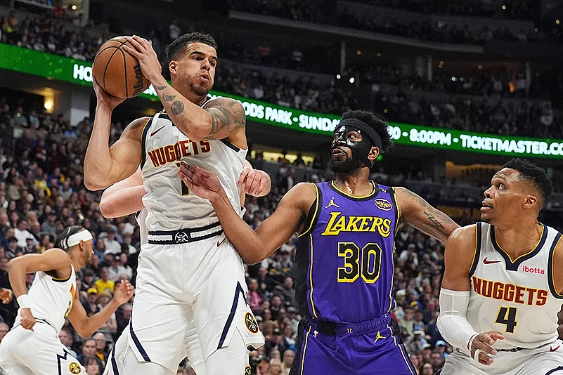 NBA Basketball 2024-25 Los Angeles Lakers vs Denver Nuggets game: Michael Porter Jr