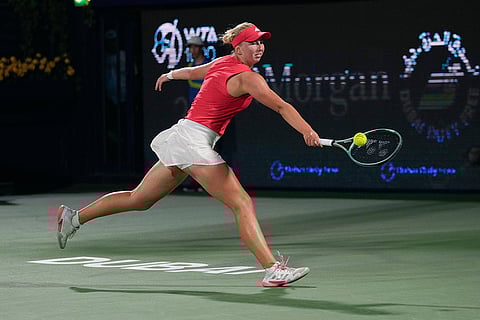 Dubai Duty-Free Tennis Championship: Denmark's Clara Tauson returns to Russia's Mirra Andreeva