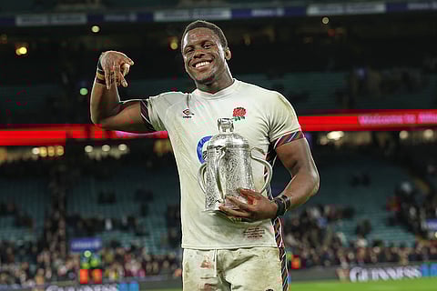 Calcutta Cup 2025: England's Maro Itoje celebrates