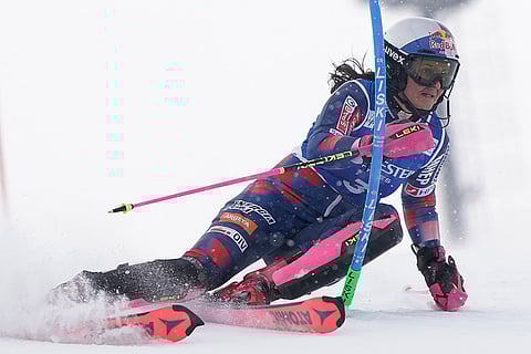 Alpine Skiing World Cup: Zrinka Ljutic speeds down the course