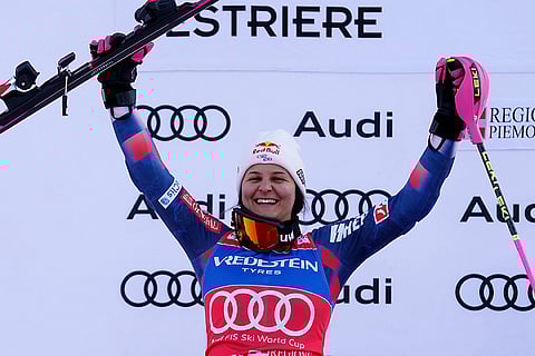 Alpine Skiing World Cup: Second placed Croatia's Zrinka Ljutic