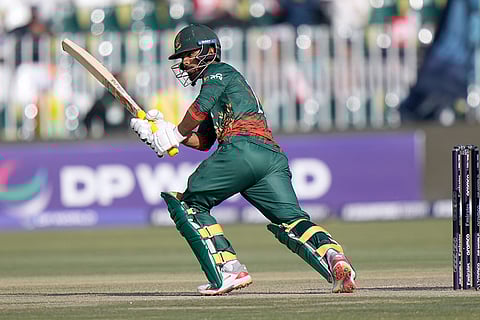 ICC Champions Trophy, BAN vs NZ: Bangladesh's Towhid Hridoy bats