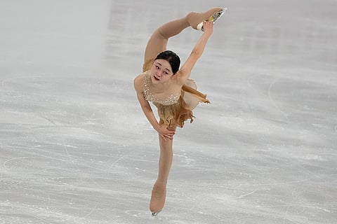 ISU Four Continents Figure Skating Championships: Kim Chae-yeon of South Korea performs
