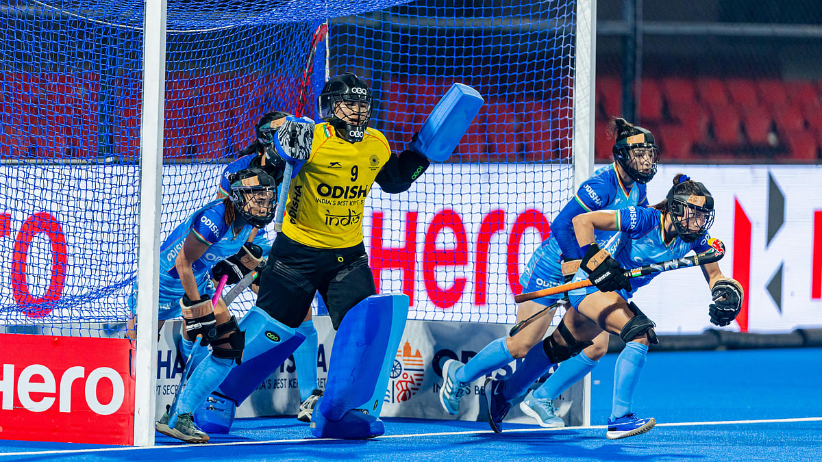Hockey India : India in action against Netherlands in the Women's FIH Pro League.