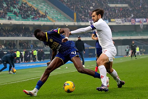 La Liga Soccer Match: Fiorentina vs Hellas Verona