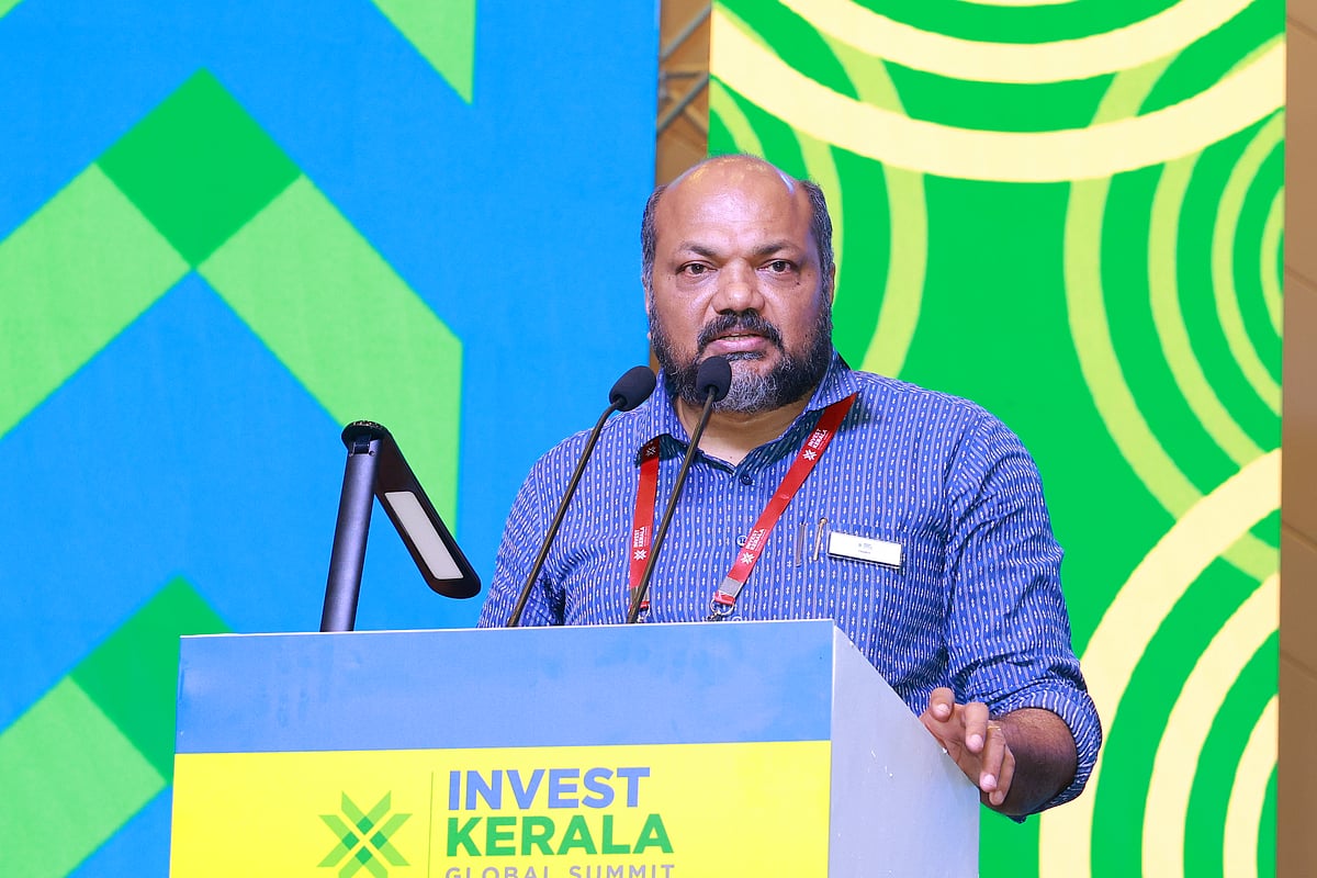 Kerala Industries Minister P Rajeev speaks at the concluding ceremony of Invest Kerala Summit - null