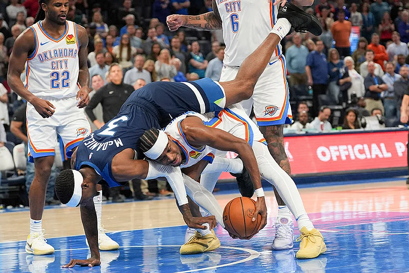 NBA Basketball Minnesota Timberwolves vs Oklahoma City Thunder: Jaden McDaniels