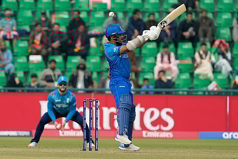 ICC Champions Trophy, AFG vs ENG: Afghanistan's Hashmatullah Shahidi bats