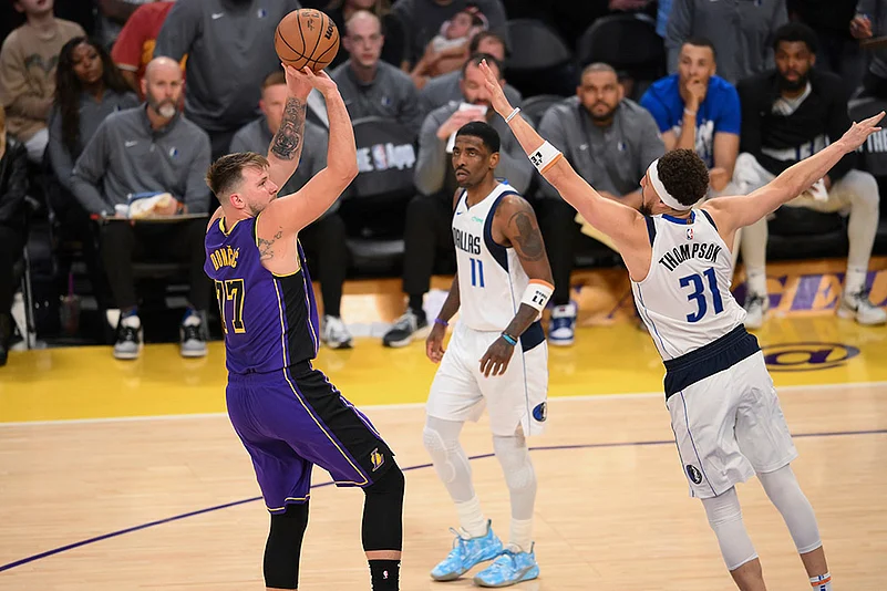 NBA Basketball 2024-25 Dallas Mavericks vs Los Angeles Lakers: Luka Doncic
