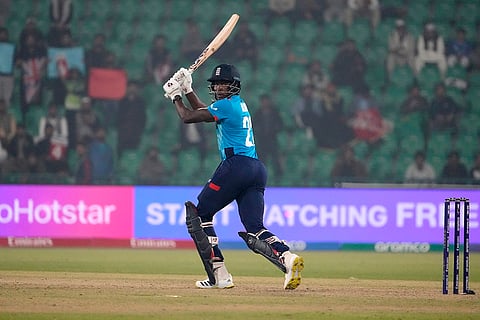 ICC Champions Trophy, AFG vs ENG: England's Jofra Archer bats