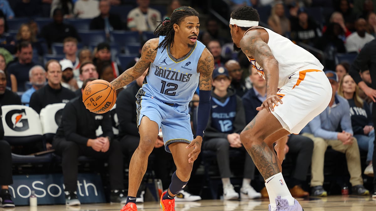 Ja Morant in action against the Phoenix Suns