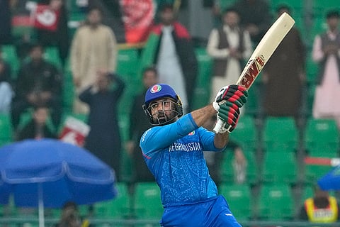 ICC Champions Trophy, AFG vs ENG: Afghanistan's Mohammad Nabi bats