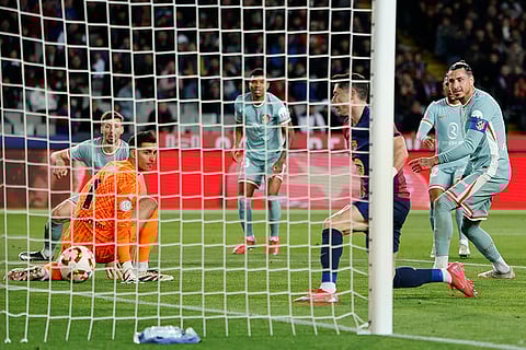 Copa Del Rey SFs: Barcelona's Robert Lewandowski scores