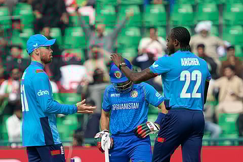 ICC Champions Trophy, AFG vs ENG: England's Jofra Archer, right, celebrates after dismissal of Rahmanullah Gurbaz