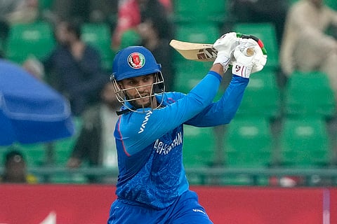 ICC Champions Trophy, AFG vs ENG: Afghanistan's Azmatullah Omarzai bats