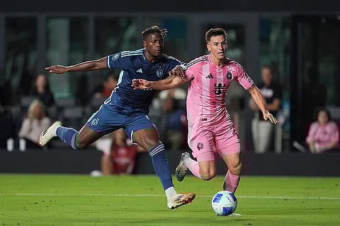 CONCACAF Champions Cup: Inter Miami forward Tadeo Allende drives toward the goal