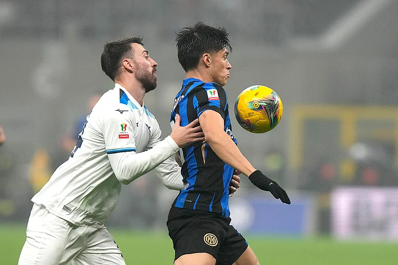 Coppa Italia 2024-25 Italy Soccer Italian Cup Inter Milan vs Lazio: Joaquin Correa